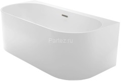 Ванна акриловая Azario BRADFORD 1800х800х580 пристенная, в комплекте с сифоном и металлической рамой