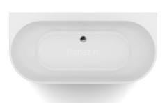 Ванна акриловая Azario BRADFORD 1800х800х580 пристенная, в комплекте с сифоном и металлической рамой