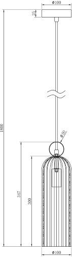 Подвесной светильник Maytoni MOD302PL-01W