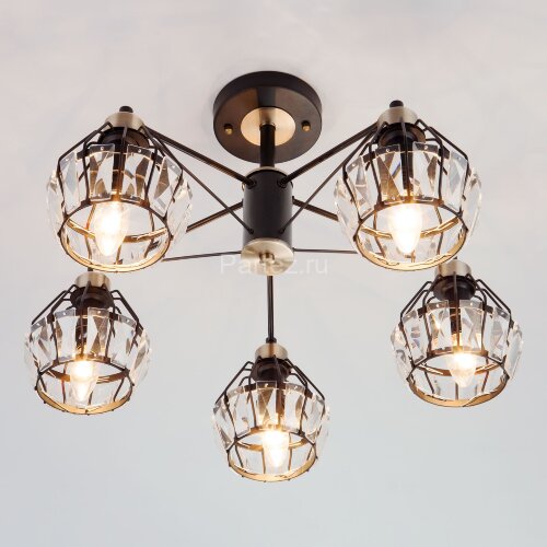 Потолочная люстра Eurosvet 70075/5 черный