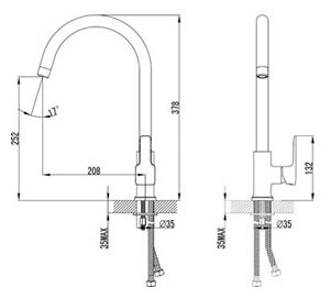 Смеситель Lemark Basis LM3605C для кухни