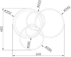 Потолочная люстра Escada 10213/4LED BL White