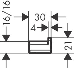 Крючок Hansgrohe AddStoris, Белый матовый (41742700)