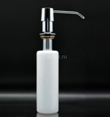 Дозатор жидкого мыла Fixsen Hotel 350 мл врезной ,металлическая помпа, хром (FX-31012D)