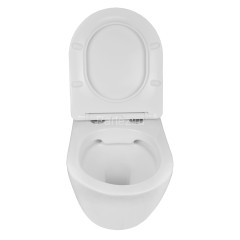 Унитаз подвесной Azario Gloria 480х370х360 безободковый, с быстросъемным сиденьем микролифт (AZ-2003