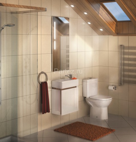 Тумба под раковину AQUATON Эклипс М46, правая, белая (1A172801EK49R)