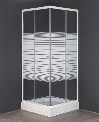 Душевое ограждение Loranto 90х90х195, поддон 13 см (CS-8024S)