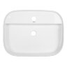 Раковина накладная Azario 610x450x120 овальная, белый глянец (AZ-2205)