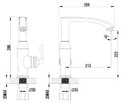 Смеситель Lemark Brava LM4705G для кухни