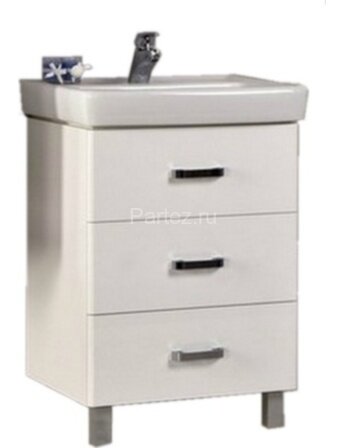 Тумба под раковину AQUATON Америна 60 М, белая (1A168901AM010)