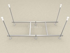 Каркас к ваннам серии Azario LILIANA 150 / EMILIA 150 сборный, шпильки, алюминий/сталь (AV.0011150K)