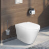 Унитаз приставной Azario 580х360х430 безободковый, быстросъемное сиденье микролифт, с системой смыва