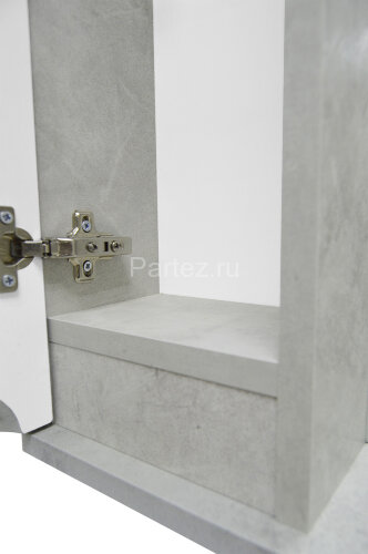 Зеркало-шкаф Loranto Florena 70 700х135х600 левый, темный бетон (CS00090036)