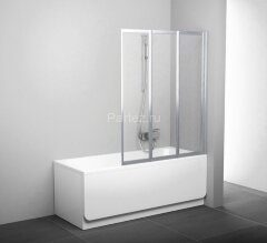 Шторка для ванны складная Ravak 115х140 цвет профиля белый (795S0100Z1)