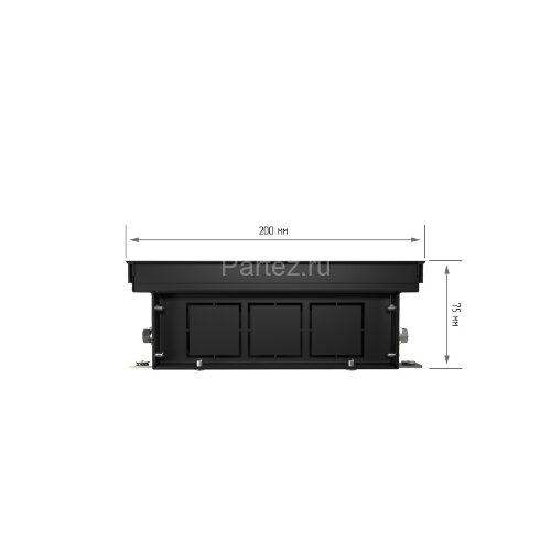 Конвектор внутрипольный Royal Thermo ATRIUM-75/200/1000-DG-U-BL