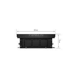 Конвектор внутрипольный Royal Thermo ATRIUM-75/200/1400-DG-U-NA