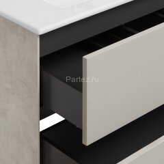 Тумба под раковину AQUATON Сохо 60 подвесная, Слэйт\Галька серая (1A258001AJ9A0)