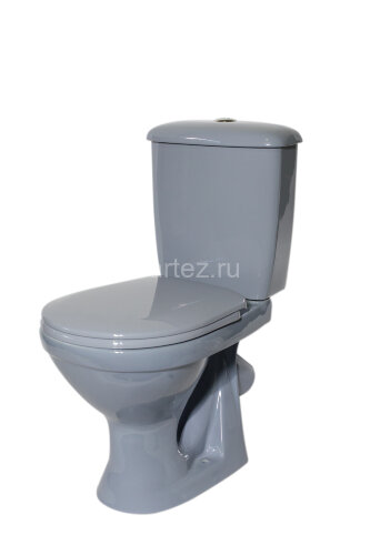 Унитаз-компакт Суперкомпакт А Стандарт, сиденье полипропилен, серый (44970130422)