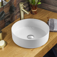 Раковина Azario 355х355х120 накладная, матовая белая (AZ-3134-MW)