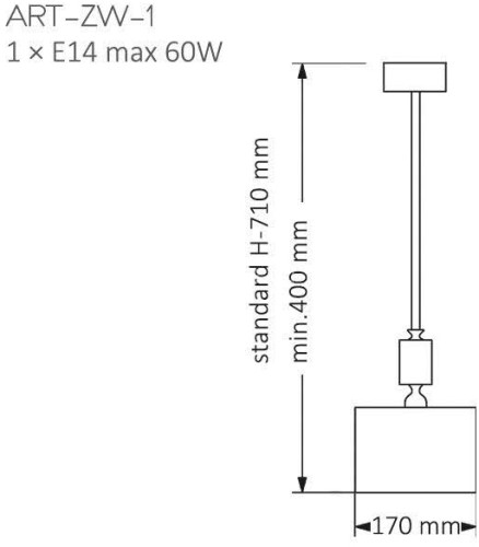 Потолочная люстра Kutek ART-ZW-1(N/А)