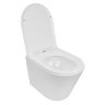 Унитаз подвесной Azario Teramo 515х355х365 безободковый, скрытое крепление, смыв "Торнадо", в компле