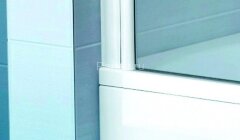 Шторка для ванны складная Ravak 160х137 цвет профиля белый (40VS010241)