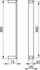 Полотенцедержатель вертикальный Keuco Edition 11 для 6 гостевых полотенец, хром (11170010000)