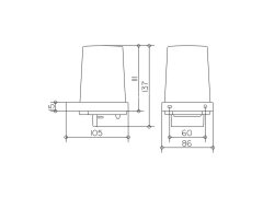 Дозатор жидкого мыла Keuco Edition 11, хром (11152019000)