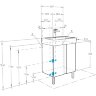 Тумба под раковину AQUATON Кантри 60 напольная, дуб верона (1A257401AHB20)
