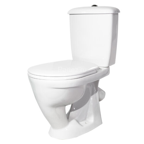 Унитаз-компакт Радуга Стандарт, тарельчатый, с сиденьем, белый (41901130032)