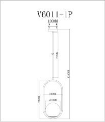 Подвесной светильник Moderli V6011-1P
