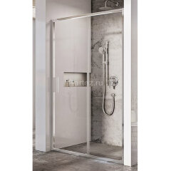 Душевая дверь Ravak раздвижная 110х195, толщина полотна 6мм универсальная, цвет профиля хром