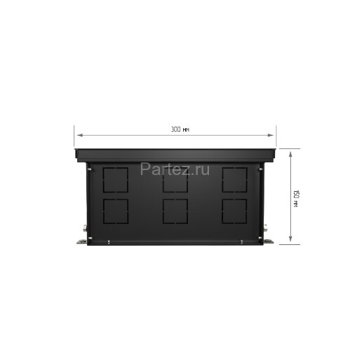 Конвектор внутрипольный Royal Thermo ATRIUM-150/300/2600-DG-U-BL