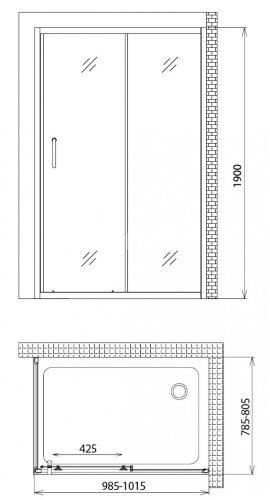 Душевой уголок Gemy Victoria S30191H-A80