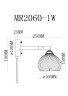 Бра MyFar MR2060-1W