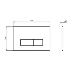 Кнопка смыва Ideal Standard OLEAS™ M2, белая (R0121AC)