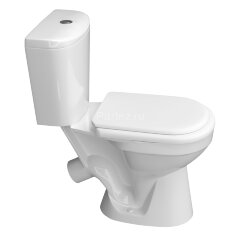 Унитаз-компакт КЕРАМИН Лаго Инкоэр с мягким сиденьем, белый