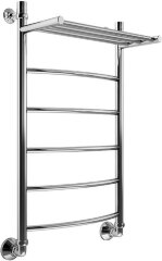 Полотенцесушитель водяной Маргроид Лесенка &quot;Вид 4&quot; с полкой 60х50 (комплект), хром
