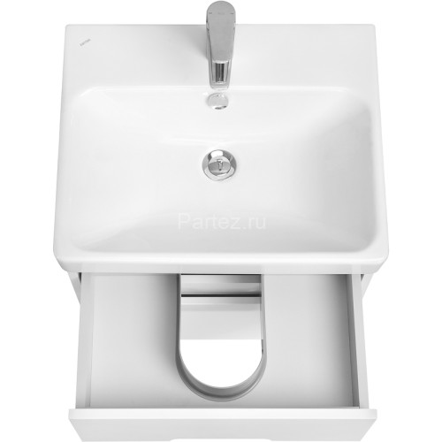 Тумба под раковину Aquaton Оливия 55 подвесная, цвет белый матовый (1A254201OL010)