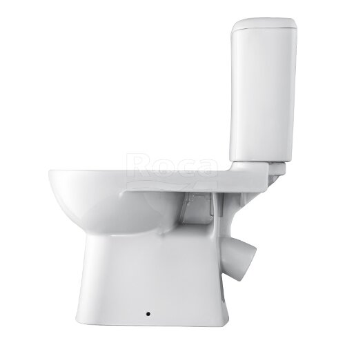 Унитаз-компакт Roca ACCESS, косой выпуск, c сиденьем микролифт (7.34P2.3.900.Y)