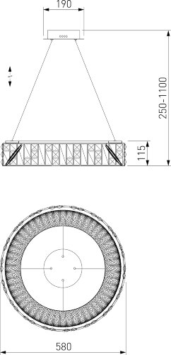 Подвесная люстра Bogate's 90373/1