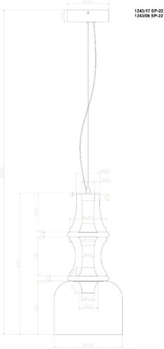 Подвесной светильник Divinare 1243/17 SP-22