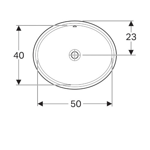 Раковина Geberit VariForm 50х40 см, белая (500.752.01.2)