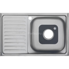Мойка 8050 R MELANA 0,6/160 накладная прямоугольная с сифоном (014 ta R *15)