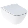 Унитаз подвесной Geberit Smyle Square Rimfree безободковый, с сиденьем микролифт (500.683.00.2)