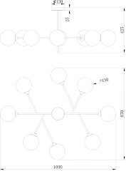 Потолочная люстра Freya FR5115PL-08BZ