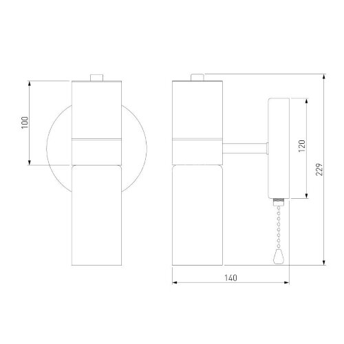 Бра Eurosvet 70125/1 черный