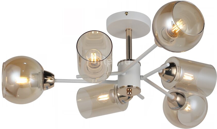 Потолочная люстра ILLUMICO IL8243-6COU-79 WH GD