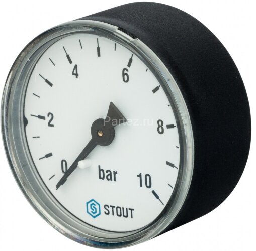 Манометр акс. D50 мм 10 бар 1/4" STOUT